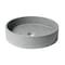Alfi Brand 17" Round Solid Concrete Gray Matte Above Mount Bathroom Sink ABCO17R - alternate 5